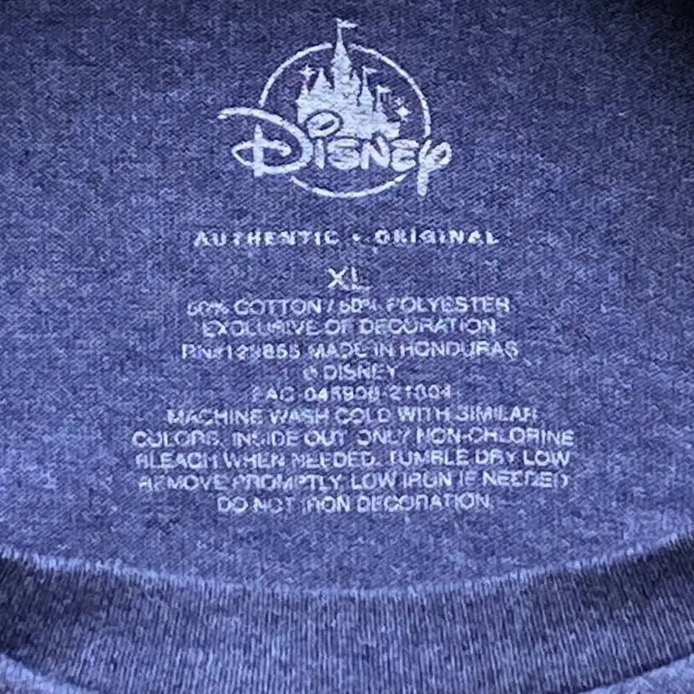 DISNEY Walt Disney World MICKEY MOUSE Blue T Shirt ~ Size XL